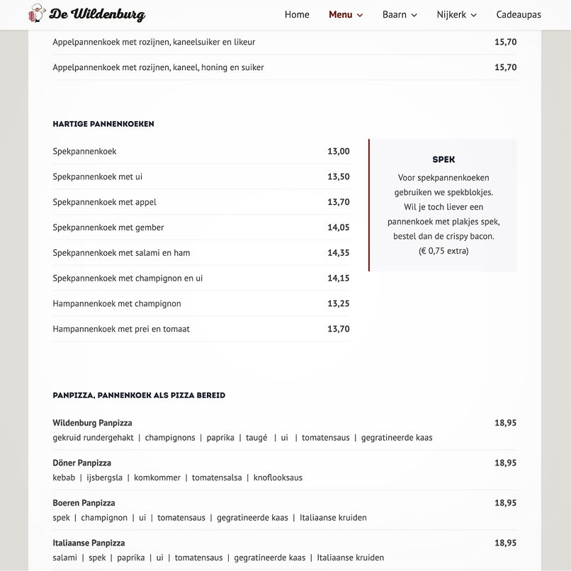 website De Wildenburg