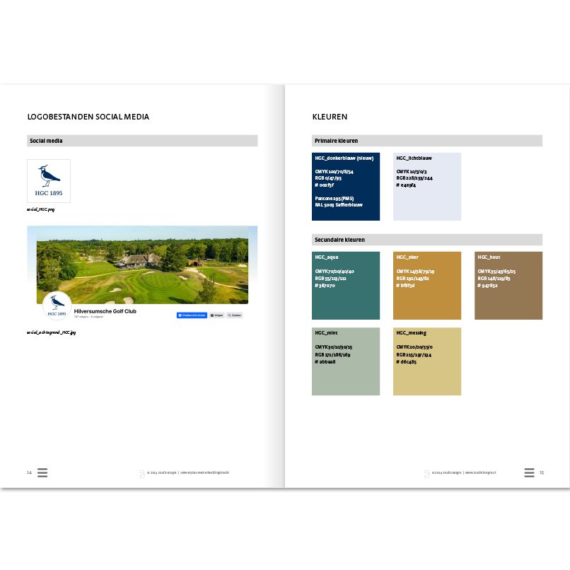 huisstijlhandboek Hilversumsche Golf Club