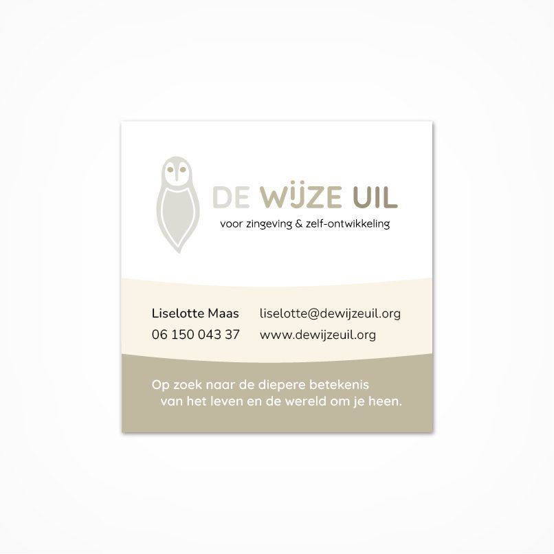 visitekaartje De wijze uil